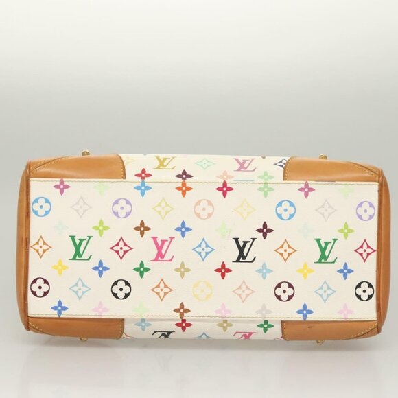 LOUIS VUITTON Monogram Multicolor Claudia Hand Bag White M40193 LV Auth 131825 - Picture 6 of 16